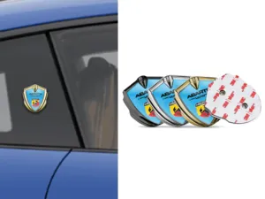Fiat Abarth Emblème Silicone Insigne Max Design Assemblage Robuste